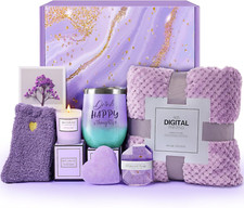 Spa Care Package Birthday Gift Mother's Day Women Mom Girlfriend Sister Purple