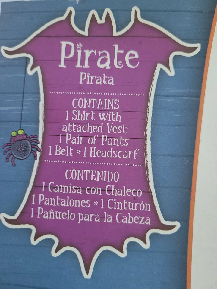 Juego de disfraces de pirata de 4 piezas Rubie's Costume Co. Mujer S (4-6) Foto 2 de 4