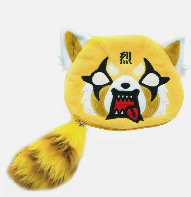 GUND Aggretsuko Face Zippered Pouch so Soft & for sale online | eBay