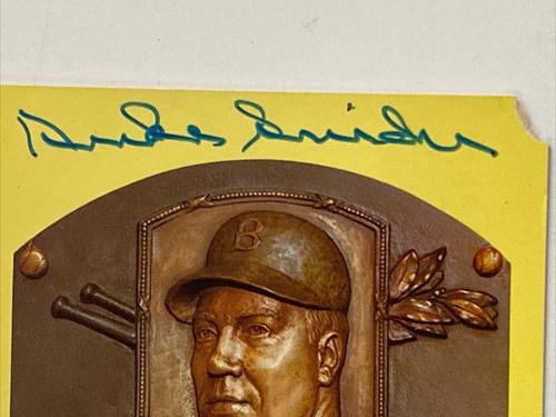 Duke Snider Autographed HOF Postcard Dodgers - Picture 2 of 2