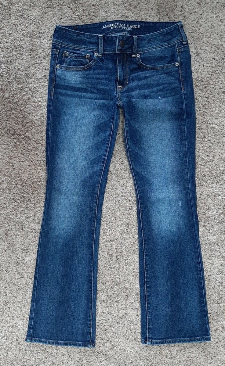 新品　アメリカンイーグル　6 28W AMERICAN EAGLE womens Stretch Kick Boot Jeans -sz 6 - 28 x