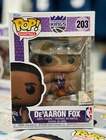 De'Aaron Fox Funko Pop! NBA Sacramento Kings: Vinyl Figure #203
