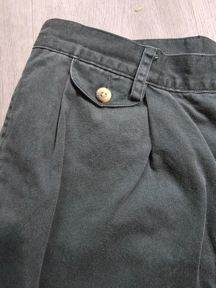 Шорты мужские Nautica размер 36 Вт классический крой плиссированные зеленые 100% хлопок саржа - Изображение 2 из 4