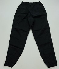 Rare VTG NIKE Tonal Spell Out Swoosh Track Pants 90s 2000s Black Women  s Size L