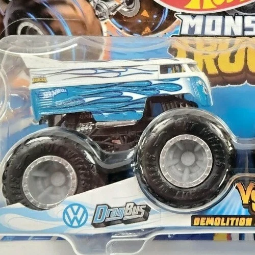 Hot Wheels Monster Trucks 1:64 Scale Demolition Doubles DragBus vs