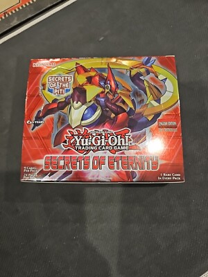 Yu-Gi-Oh Secrets Of Eternity Empty Booster Box - Excellent Condition | eBay