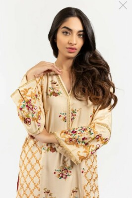 NWT GUL AHMED Formal Embroidered Kurti XS Pakistani Designer KHAADI SAFINAZ  JOFA | eBay