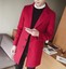 thumbnail 9  - Men Lapel Woolen Trench Coat Slim Casual Single-breasted Business Jacket Outwear