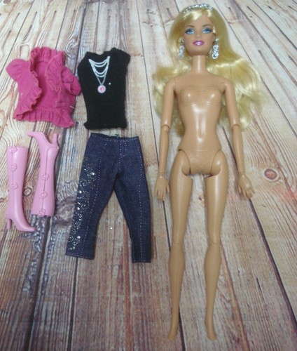 Barbie Fashionista Doll & Clothes Set SWAPPIN STYLES Wearing FASHION FAIRYTALE - Picture 5 of 22