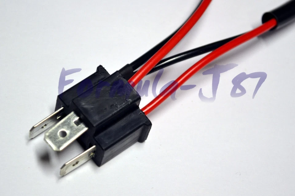 HID Kit Extension Wire 9003 H4 Two Harness Head Light Bulb Female Male Plug Fit - Image 4 of 4