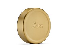 Genuine Leica Q, Q2, Q3 Round Lens Cap E49, blasted brass 19661