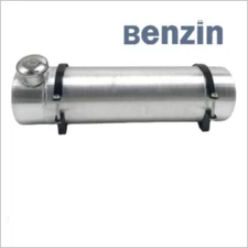 ✨2 3/8 Gallons Fuel Tank Cell w/Baffle 6x22 Round Gas Tank 1/4 NPT Aluminum Spun