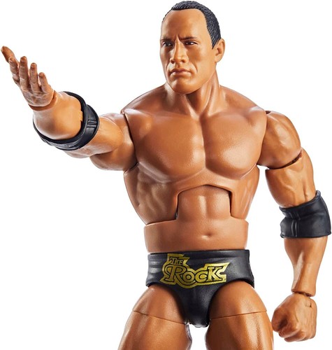 WWE WrestleMania Elite 2023 Wave 1 The Rock Action Figure - Picture 5 of 5