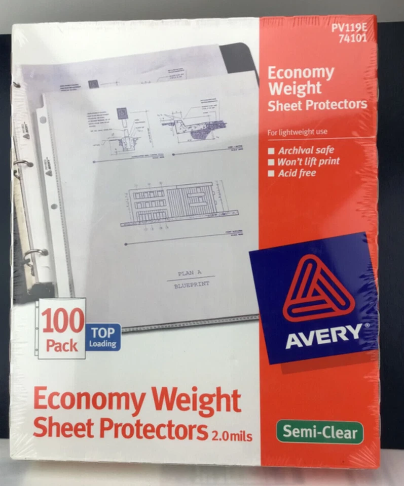 AVERY ECONOMY WEIGHT SHEET PROTECTORS - Image 3 of 4
