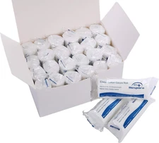 Elastic Cotton Conforming Gauze Roll, 4 Inches, Individual Pack, First Aid Rolle