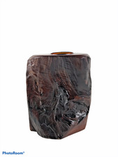 Handcrafted Unique CA Redwood Wooden Desk Pencil Pen Holder