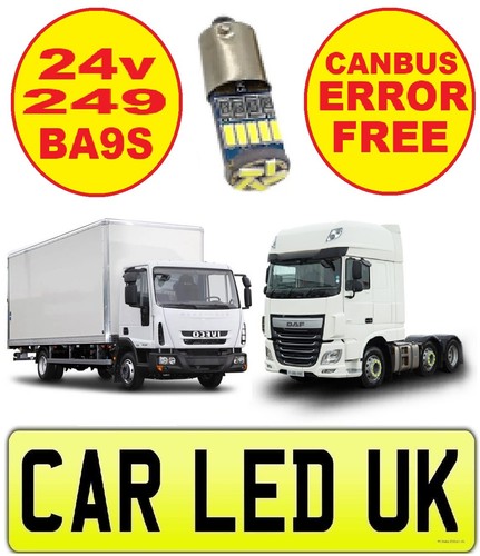 🚚 24v ✅ HGV TRUCK LORRY TRACTOR WHITE LED BULBS 6000k 🚜 1156 1167 507 233 T4W - Picture 42 of 79