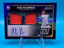 2022 Absolute Chas McCormick TOTT Autograph/Dual JSY SP Card 25/75