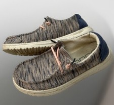 Hey Dude Wendy Sox Women's Size 6 Light Pink Slip On Comfort Casual Flat Shoes