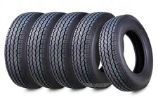 5 Trailer Tires ST205/75D15 Free Country 205 75 15 15" F78-15 Bias 6PR 11021