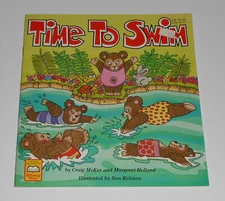 Vtg 1985 Time To Swim Craig McKee Childrens Swim Lessons 1980s Willowisp Bears