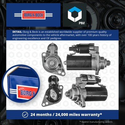Starter Motor fits SKODA ROOMSTER 5J 1.2D 1.6D 10 to 15 B&B 02Z911023K Quality