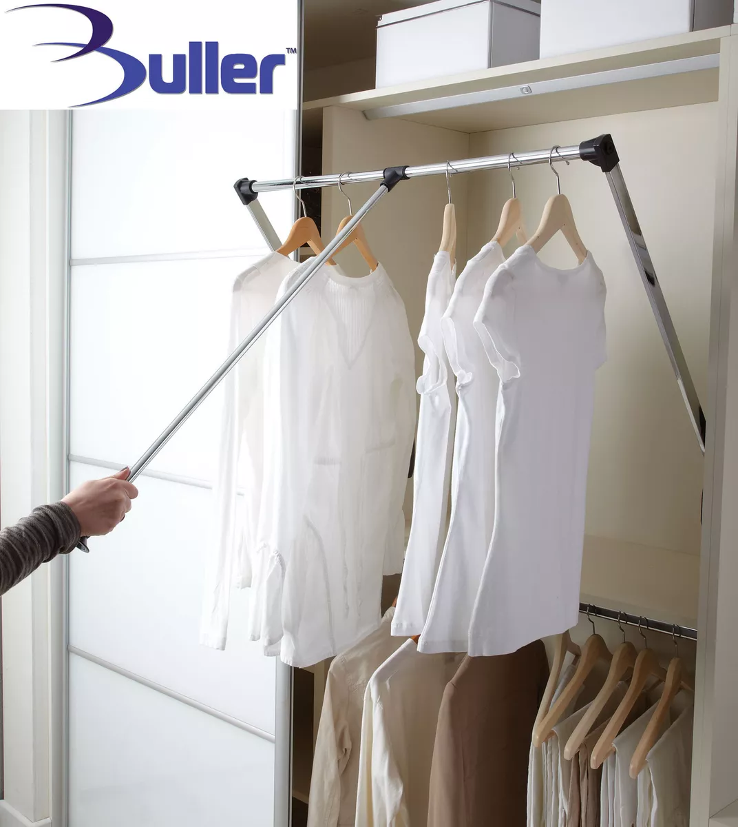 wardrobe with 2 hanging rails