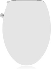 Bidet Toilet Seat with Self Cleaning Dual Nozzle Elongated Non-Electric
