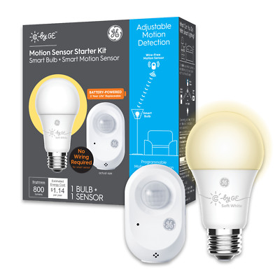 C by GE Motion Sensor Starter Kit -Smart Bulb & Motion Sensor - NEW