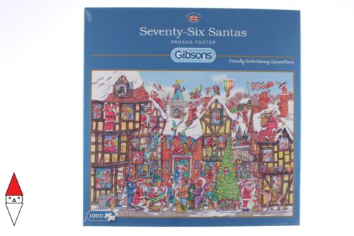 GIBSONS CHRISTMAS THEMED PUZZLE SEVENTY-SIX SAINTS 1000 PC - Picture 1 of 2