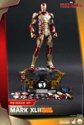 1/4 Scale Iron Man 3 Iron Man Mark XLII Deluxe Reissue Hot Toys