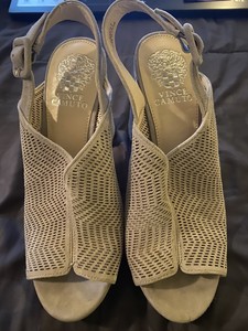 vince camuto gray heels