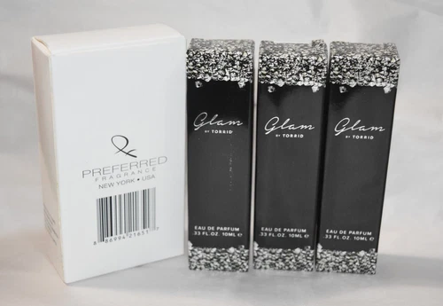 3X NIB Glam by Torrid eau de parfum Rollerball .33oz each - product listing photo