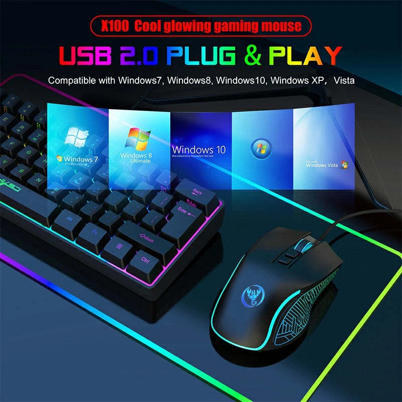 High Precision 3600 DPI RGB Gaming Mouse with Wired Programmable Design - Image 4 of 4