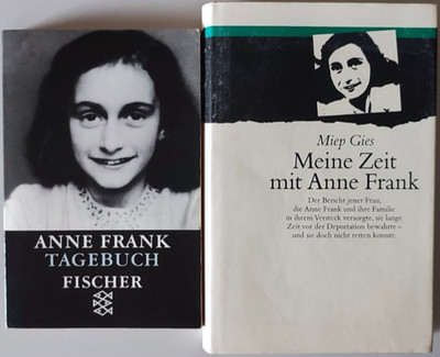 2 Bücher Anne Frank Tagebuch + Meine Zeit mit Anne Frank von Miep Gies