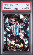 2024-25 PANINI SELECT FIFA ICE #158 LIONEL MESSI PSA 9