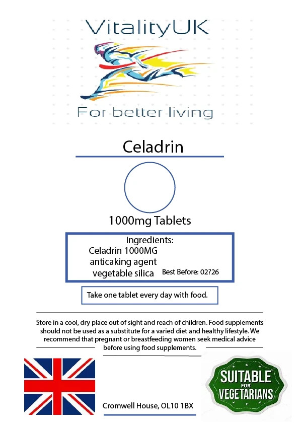 VitalityUK Celadrin 1000MG per la salute delle articolazioni