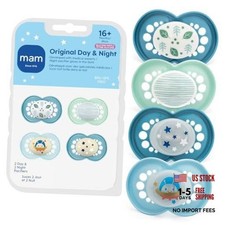 Original Baby Pacifiers 16 4 Count Pack of 1 Blue Teal/Blue Sky/Pale Mint