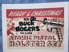 Buck Rogers Pistol Advertising Buck Rogers Space Toy Gun Advertising Christmas