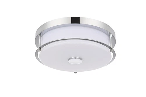 Living District Kolson 12" Led Flush Mount in Chrome - Picture 7 of 8