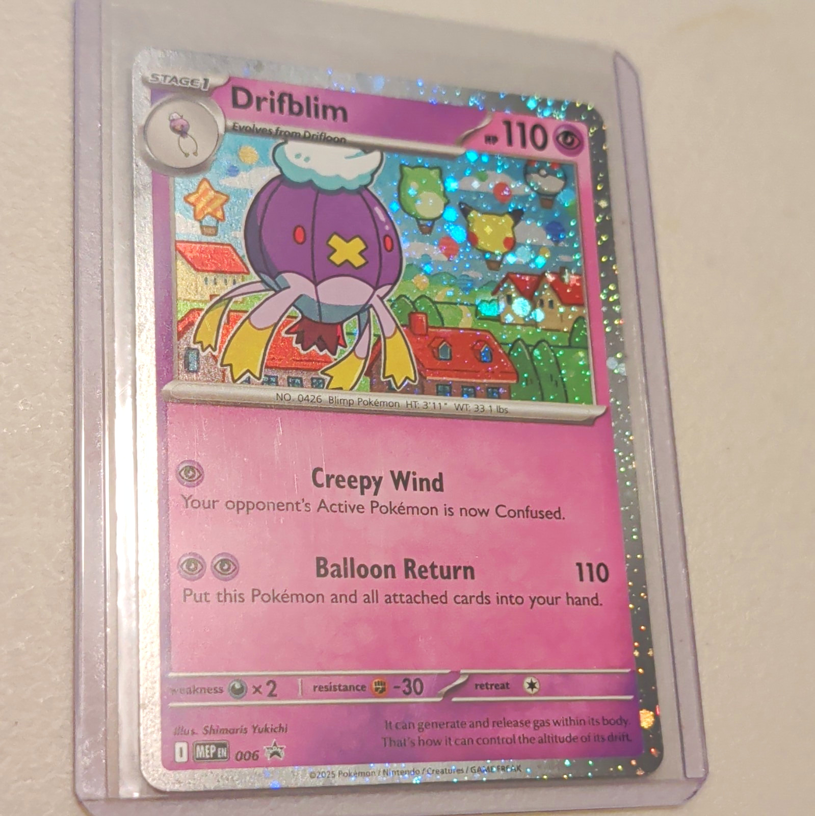Drifblim - 006 (Cosmos Holo) 006 Me: Mega Evolution Promo Holo