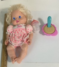 Baby All Gone Doll Playset Pink Outfit Bottle Spoon Formula Cereal 1991