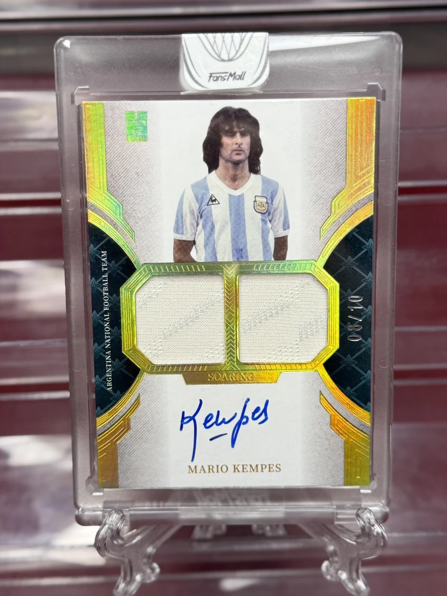 Mario Kempes Soccer Autographed Sports Trading Cards & Accessories