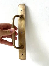 12" inch barn door grab Solid Brass Large plain Handle 30cm long  Pulls heavy