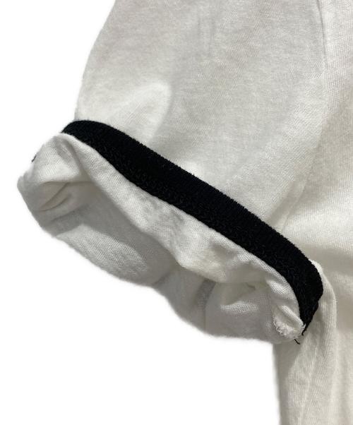 T shirt Saint Laurent Paris Ringer bianca x nera