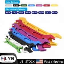 Anodized Aluminum 7 PCS Double Hose Ended AN Wrench Spanner Tool Set AN3 to AN20
