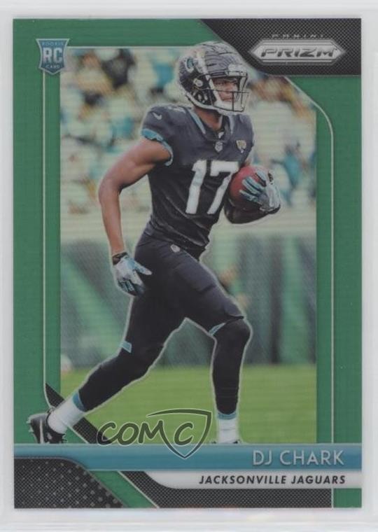 2018 Panini Prizm Rookie Green Prizm DJ Chark Jr #223 Rookie RC 06rw