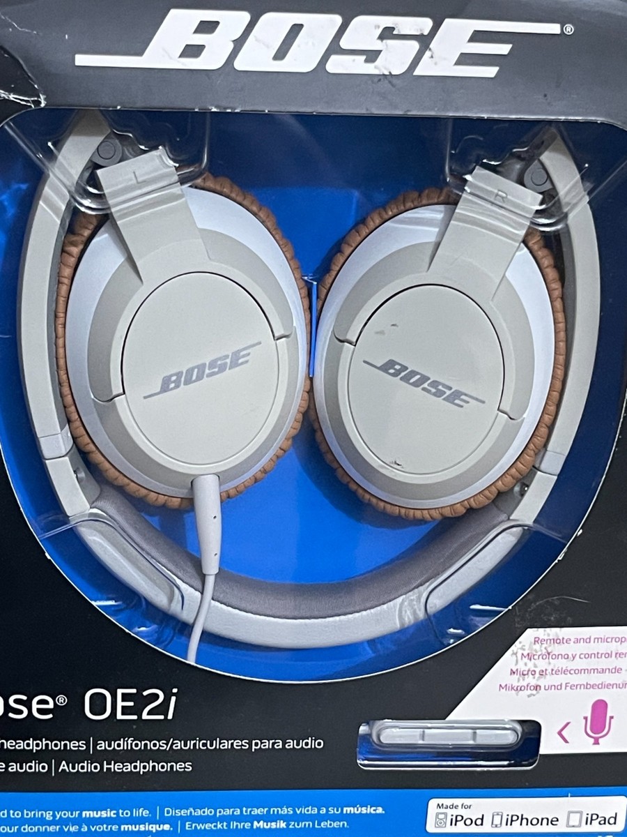 【新品・未使用】Bose OE2i audio headphones WH Bose OE2i Audio On-Ear Wired Headphones Earphones White 346019