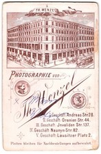 Fotografía Th. Wenzel, Berlín, vista del edificio del taller del fotógrafo en