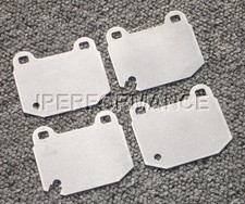 Titanium Brake Heat Shield Set Notched For Stoptech St-22 St22 2 Piston Caliper Titanium Brake Heat Shield Set Notched For Stoptech St-22 St22 2 Piston Caliper